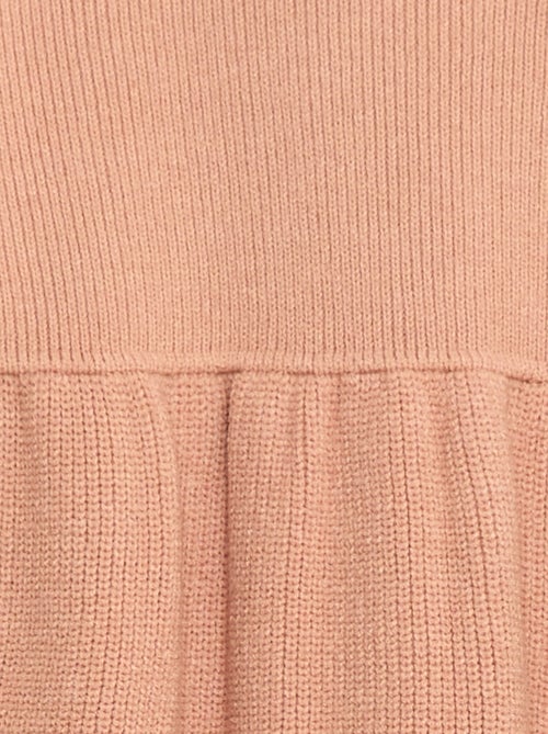 Vestido camisola em malha tricot macia - Kiabi