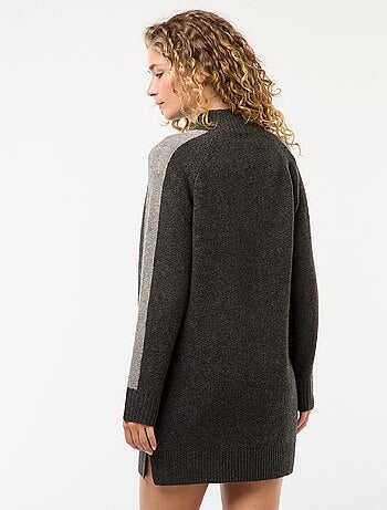 Vestido camisola estilo color block