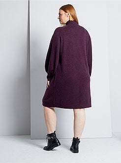 Vestido-camisola liso - Kiabi