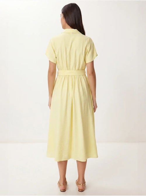 Vestido camisola midi de popelina com cinto istanbul - Kiabi Vestido camisola midi de popelina com cinto istanbul - Kiabi