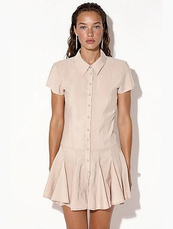 Vestido camisola midi feminino em linha a busem