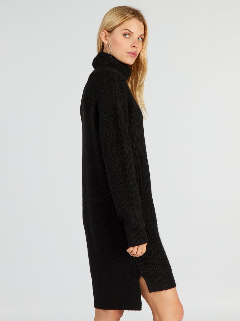 Vestido-camisola Preto - Kiabi
