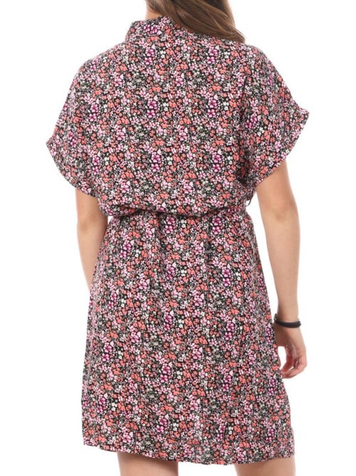 Vestido Chemise Vero Moda Easy para Mulher Rosa/Preto - Kiabi Vestido Chemise Vero Moda Easy para Mulher Rosa/Preto - Kiabi