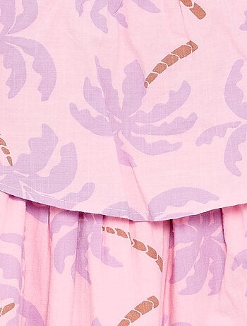 Vestido com alças cruzadas + folhos em forma de saco