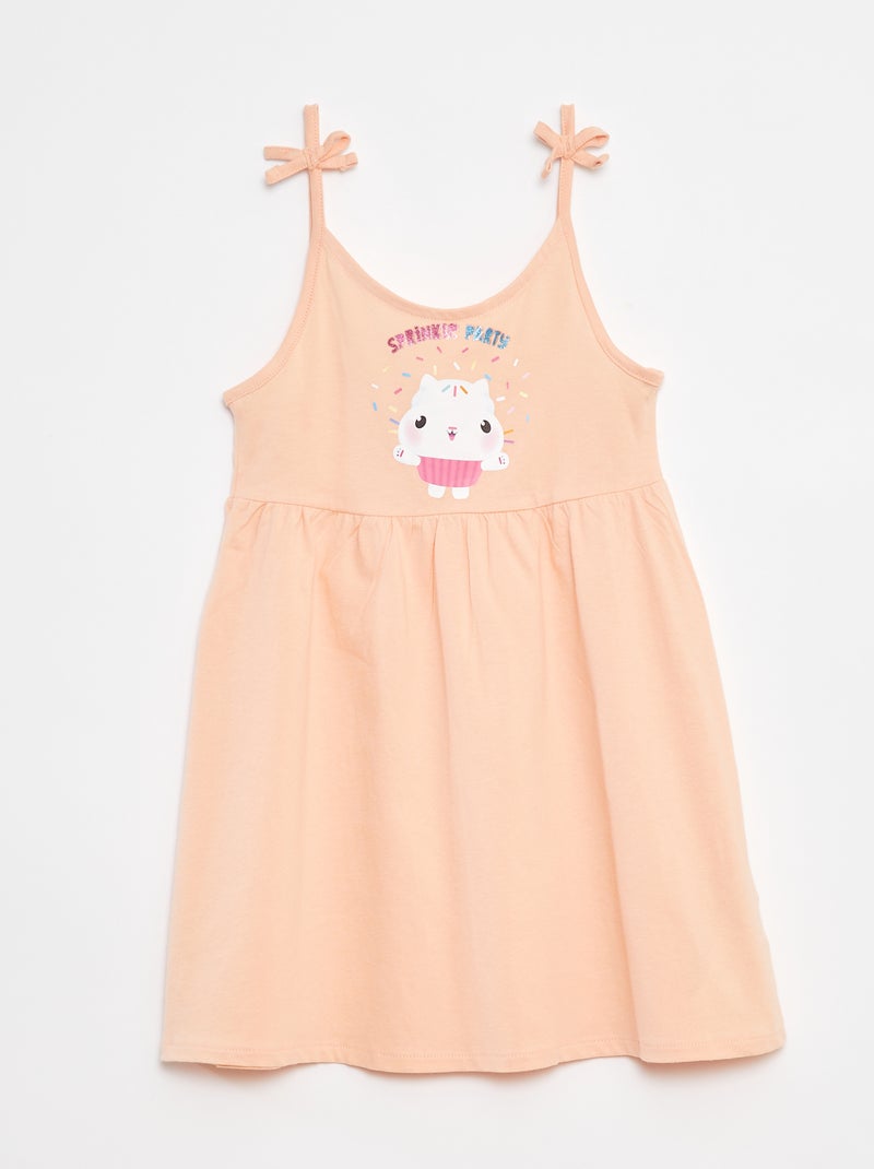 Vestido com alças finas 'A Casa Mágica da Gaby' LARANJA - Kiabi