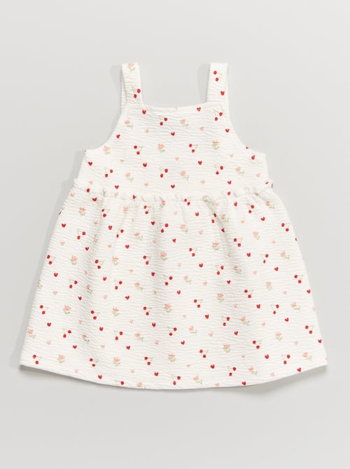 Vestido com alças finas em malha - Kiabi