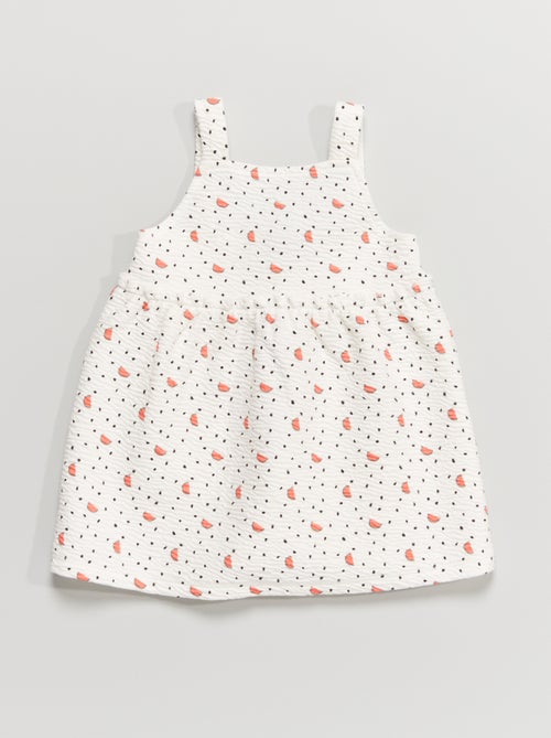 Vestido com alças finas em malha - Kiabi