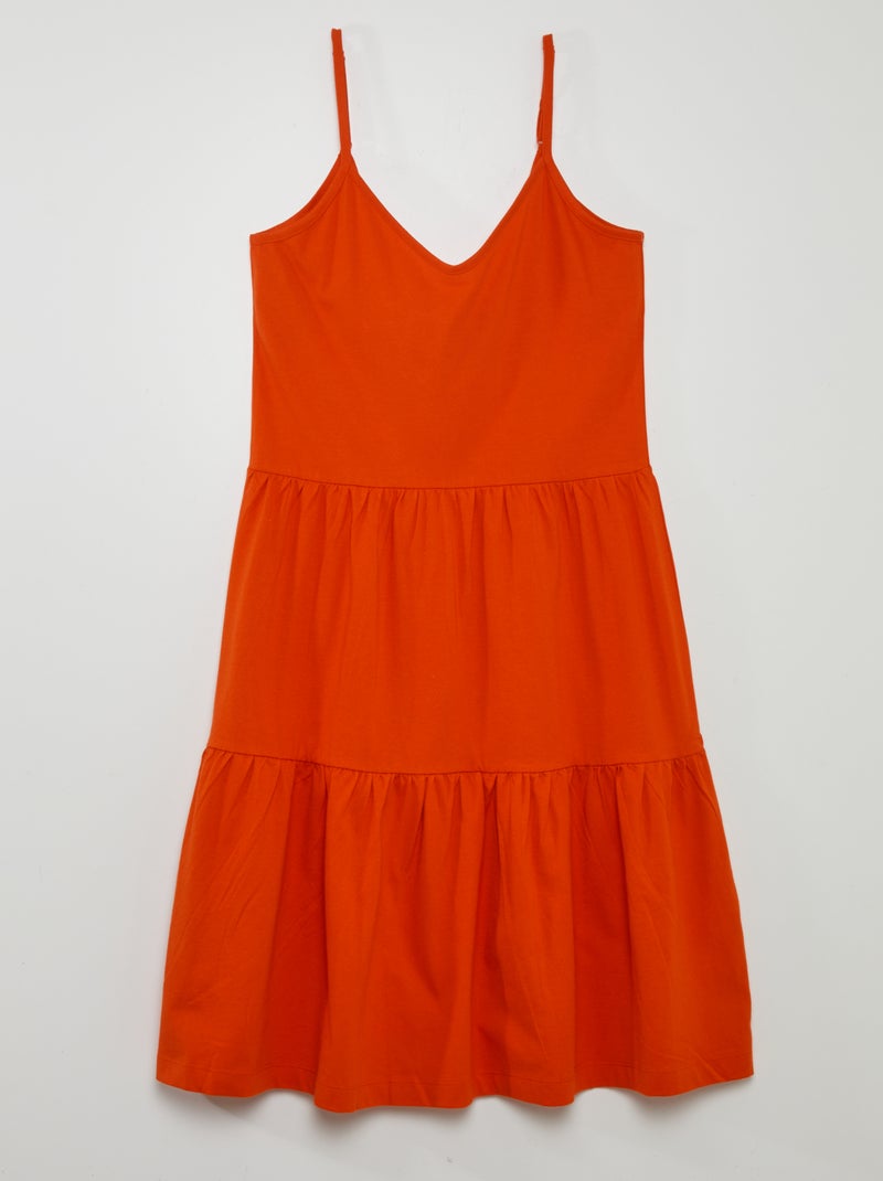 Vestido com alças finas 'JDY' VERMELHO - Kiabi