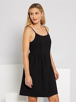 Vestido com alças finas - Kiabi