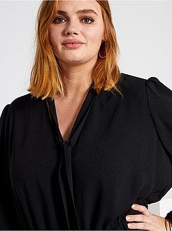 Vestido com base com folhos - Kiabi