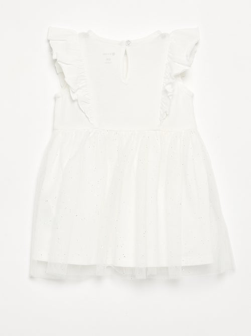 Vestido com base em tule cintilante - Kiabi Vestido com base em tule cintilante - Kiabi