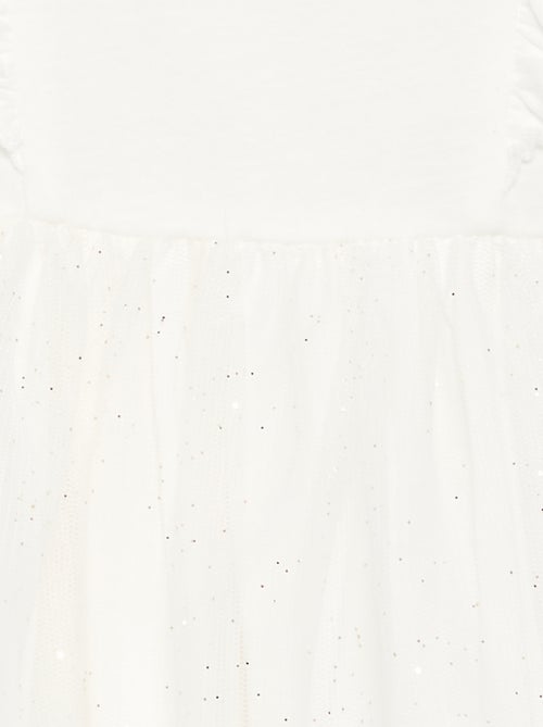 Vestido com base em tule cintilante - Kiabi Vestido com base em tule cintilante - Kiabi