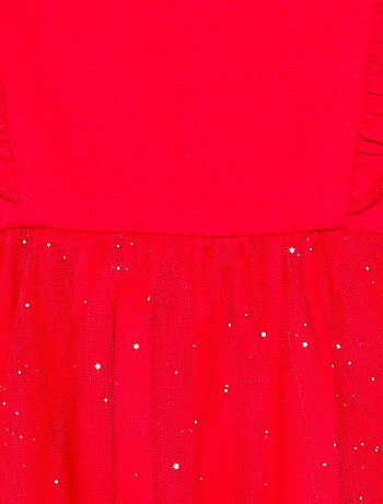 Vestido com base em tule cintilante