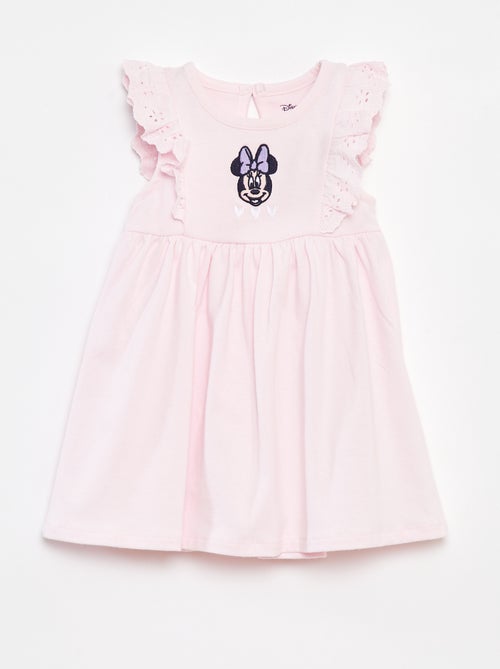 Vestido com bordado inglês 'Disney' - Kiabi