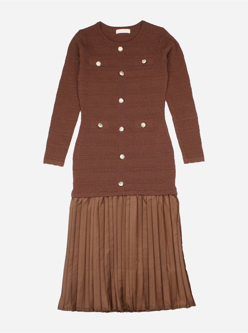 Vestido com botões - Kids Star - Kiabi