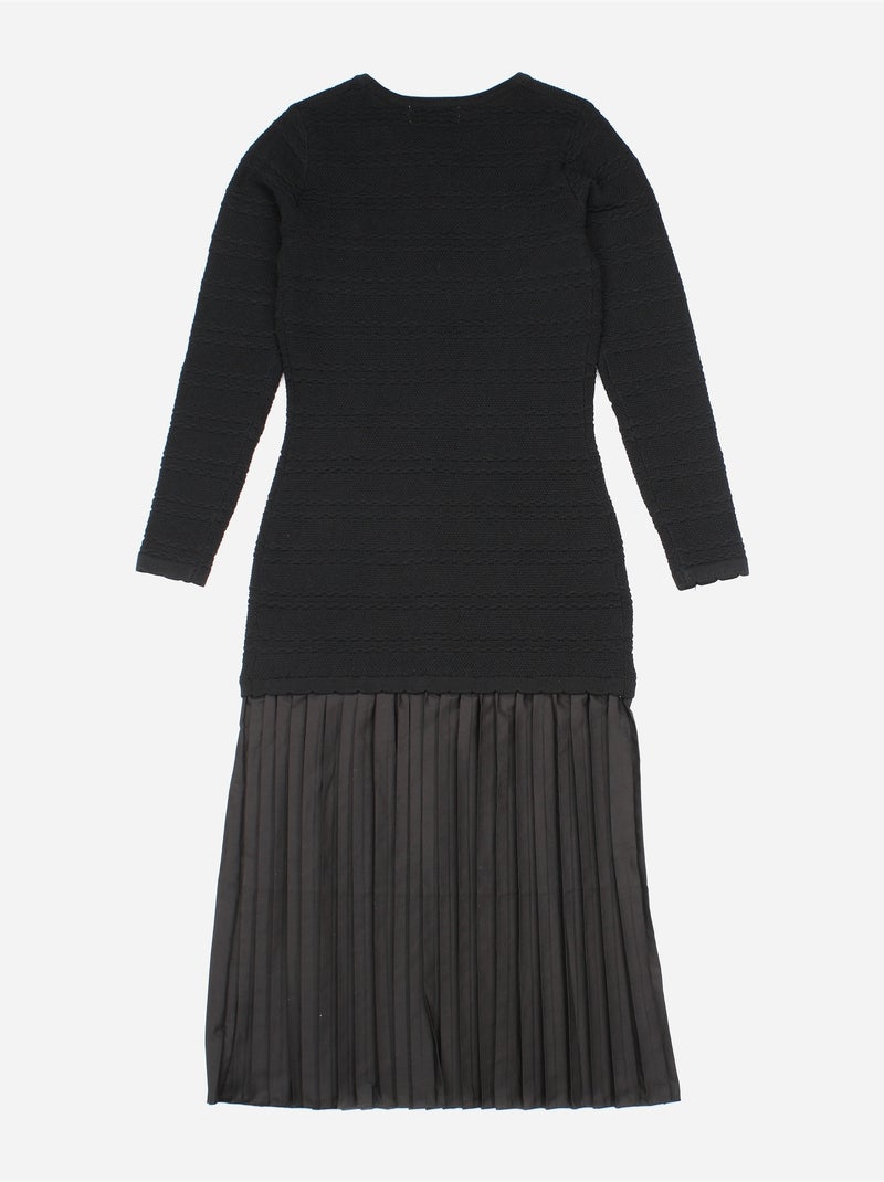 Vestido com botões - Kids Star Preto - Kiabi