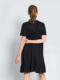 Vestido com botões em algodão 'JDY' - Kiabi