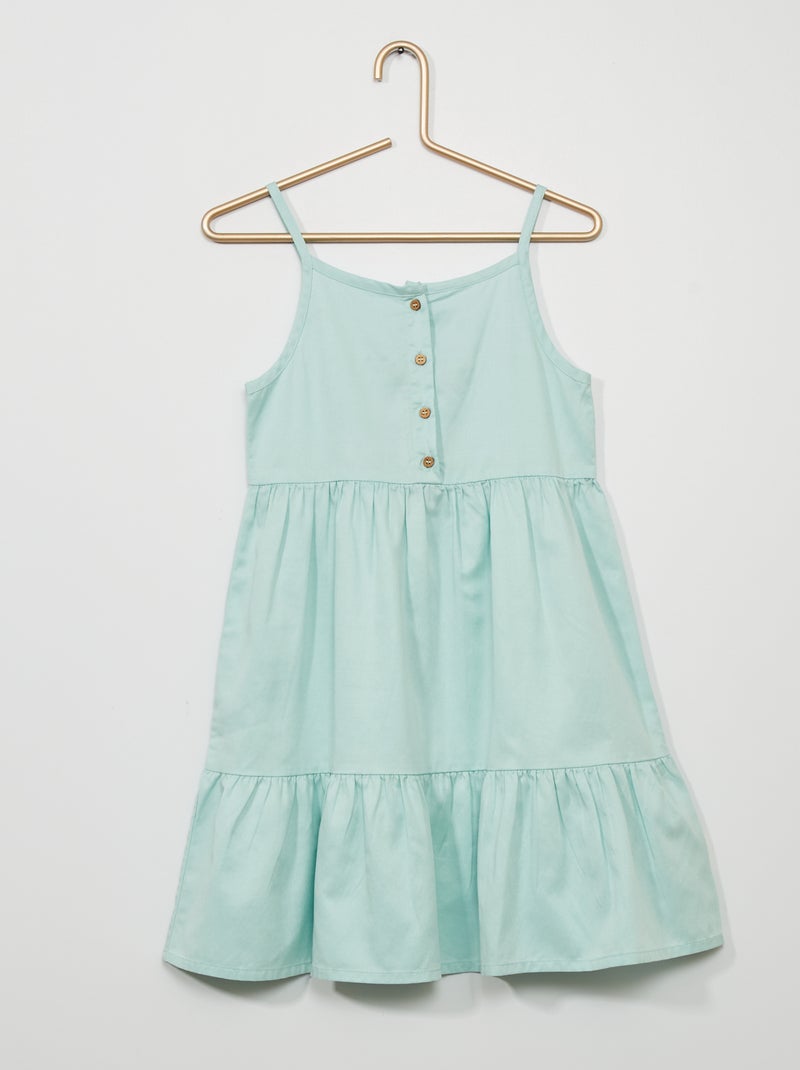 Vestido com camadas Azul - Kiabi