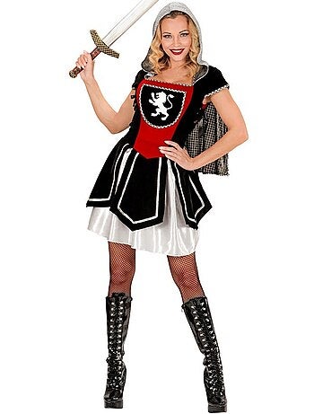 Vestido com capuz de guerreira real