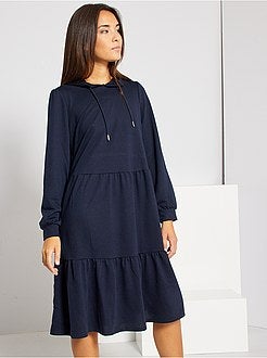 Vestido com capuz e folhos 'JDY' - Kiabi