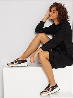 Vestido com capuz e folhos 'JDY' - Kiabi