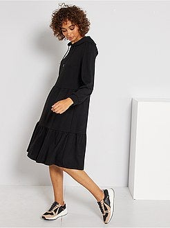 Vestido com capuz e folhos 'JDY' - Kiabi