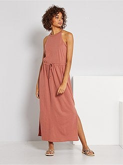 Vestido com cavas americanas - Kiabi