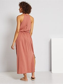 Vestido com cavas americanas - Kiabi