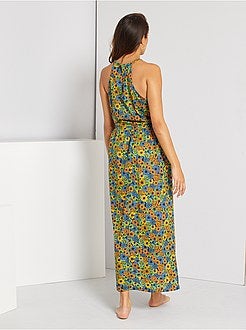 Vestido com cavas americanas - Kiabi