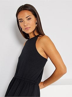 Vestido com cavas americanas - Kiabi