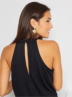 Vestido com cavas americanas - Kiabi