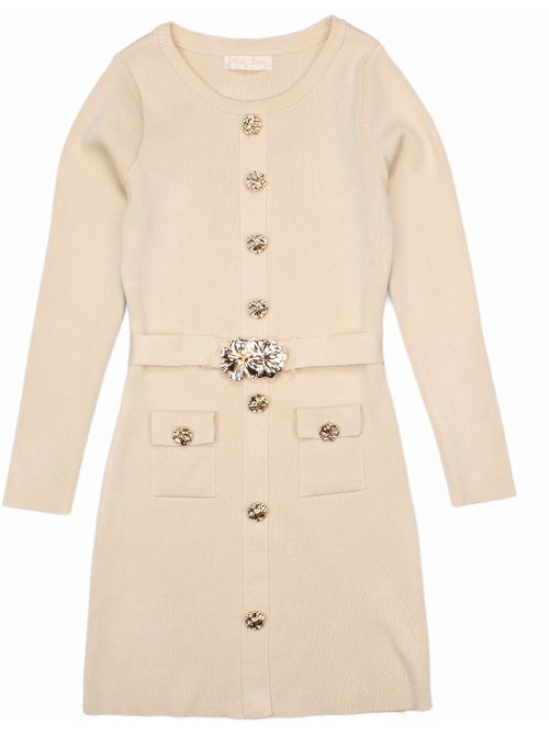 Vestido com cinto - Kids Star - Kiabi Vestido com cinto - Kids Star - Kiabi