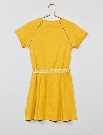 Vestido com cinto - Kiabi