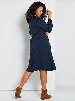 Vestido com cinto amovível - Kiabi