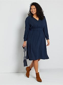 Vestido com cinto amovível - Kiabi