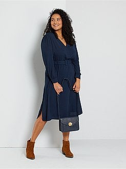 Vestido com cinto amovível - Kiabi