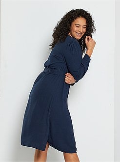 Vestido com cinto amovível - Kiabi