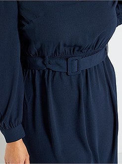 Vestido com cinto amovível - Kiabi