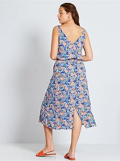 Vestido com cinto de corda - Kiabi