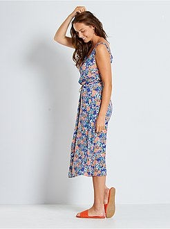 Vestido com cinto de corda - Kiabi