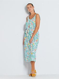 Vestido com cinto de corda - Kiabi