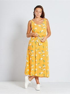 Vestido com cinto de corda - Kiabi