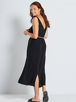 Vestido com cinto de corda - Kiabi