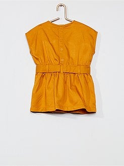 Vestido com cinto para atar - Kiabi