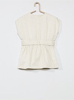 Vestido com cinto para atar - Kiabi