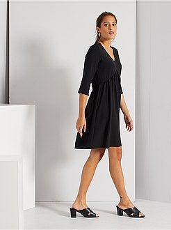 Vestido com corte evasé - Kiabi