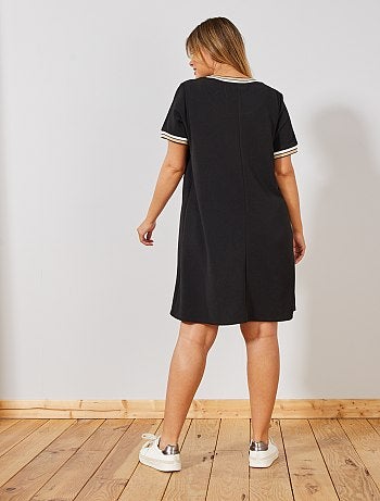 Vestido com decote com faixa - Kiabi