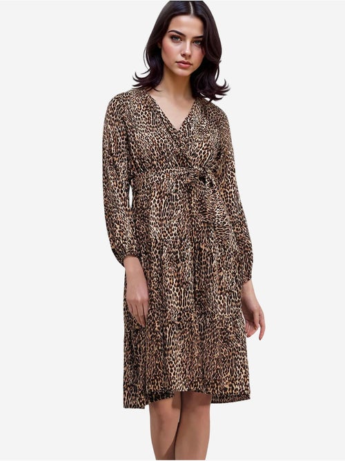 Vestido com decote cruzado bdart - Kiabi Vestido com decote cruzado bdart - Kiabi