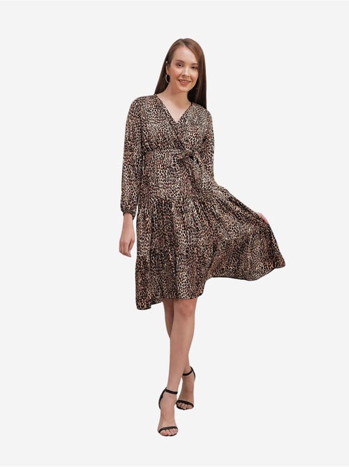 Vestido com decote cruzado bdart - Kiabi Vestido com decote cruzado bdart - Kiabi