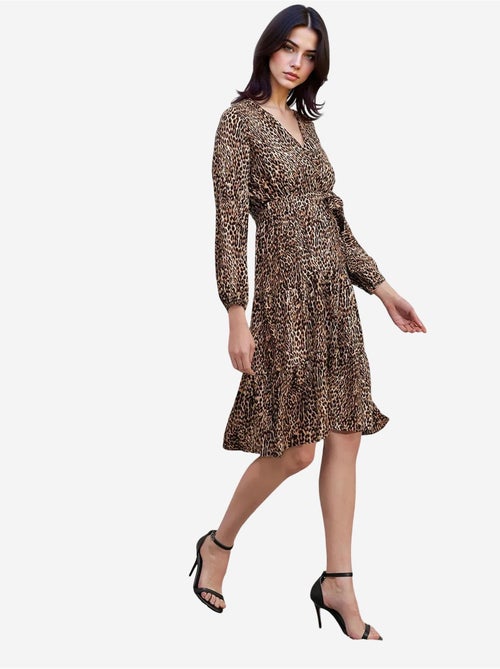 Vestido com decote cruzado bdart - Kiabi Vestido com decote cruzado bdart - Kiabi